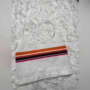 Crop large spaghetti strap